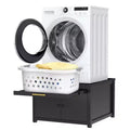 Socle robuste en métal pour lave-linge et sèche-linge, noir/blanc - modèle simple, anti-vibrations