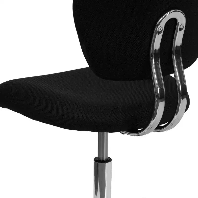 Sedia girevole Mid-Back in rete con base cromata