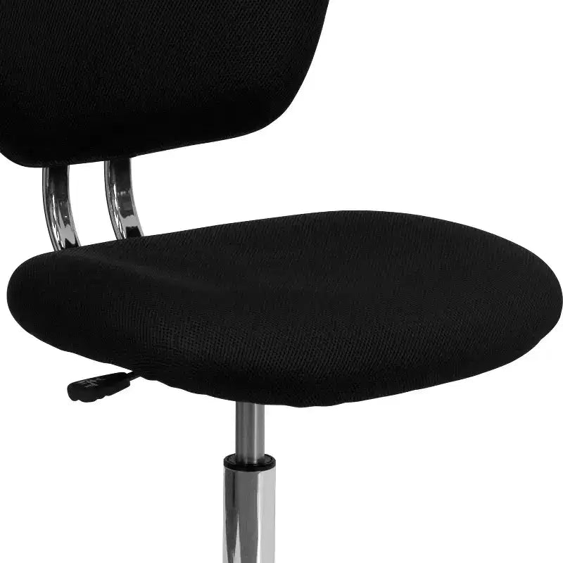 Sedia girevole Mid-Back in rete con base cromata