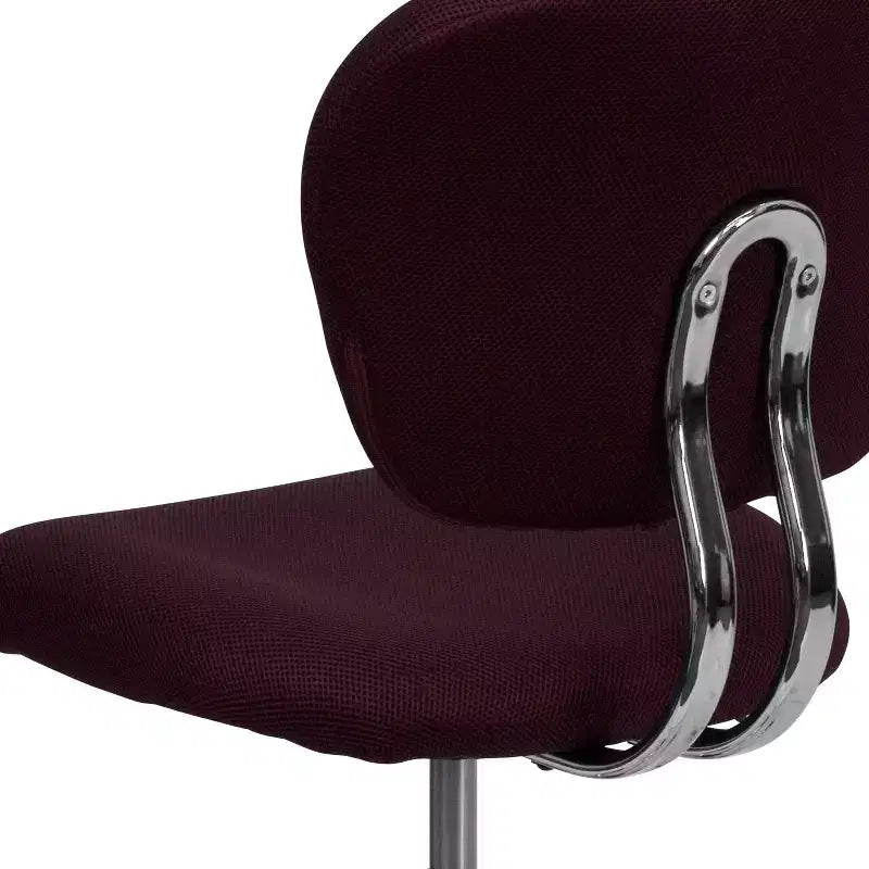 Sedia girevole Mid-Back in rete con base cromata