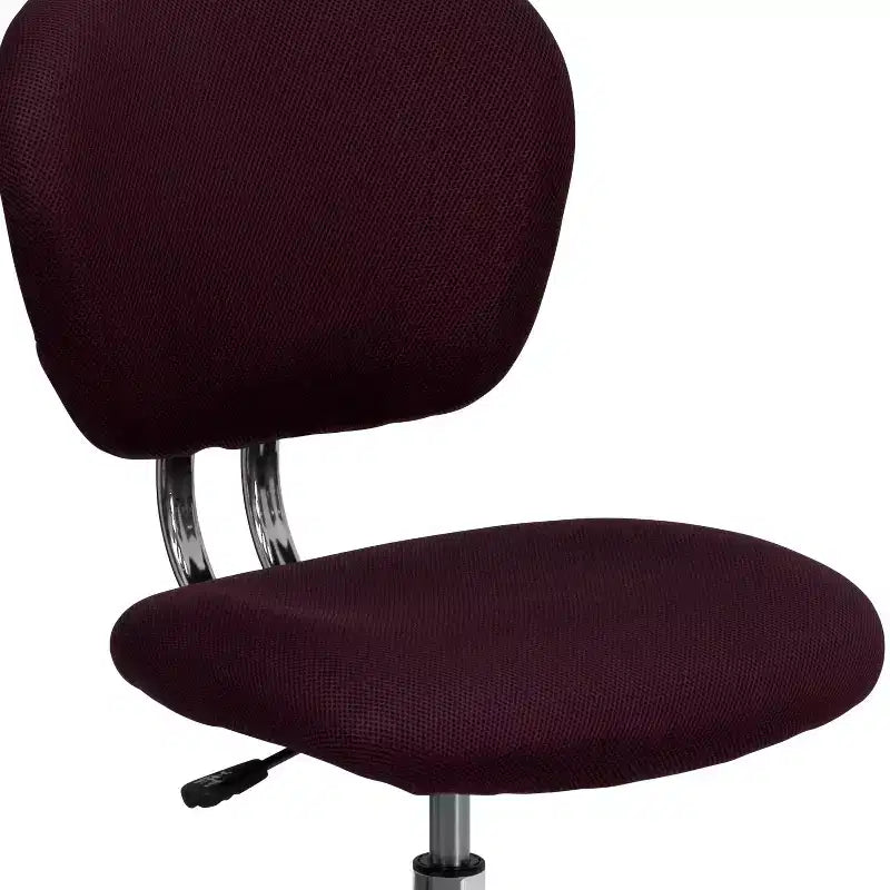 Sedia girevole Mid-Back in rete con base cromata