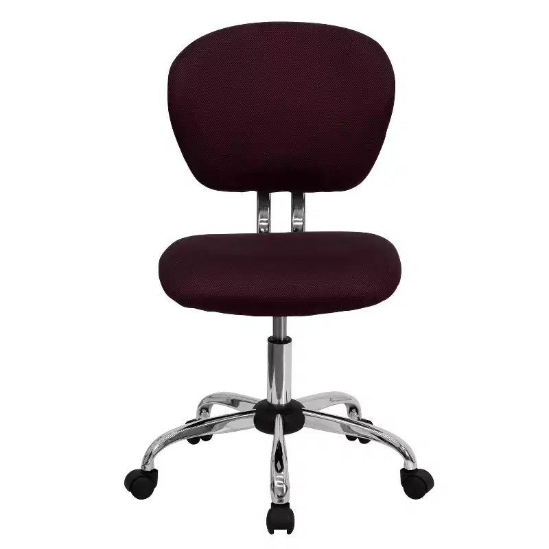 Sedia girevole Mid-Back in rete con base cromata