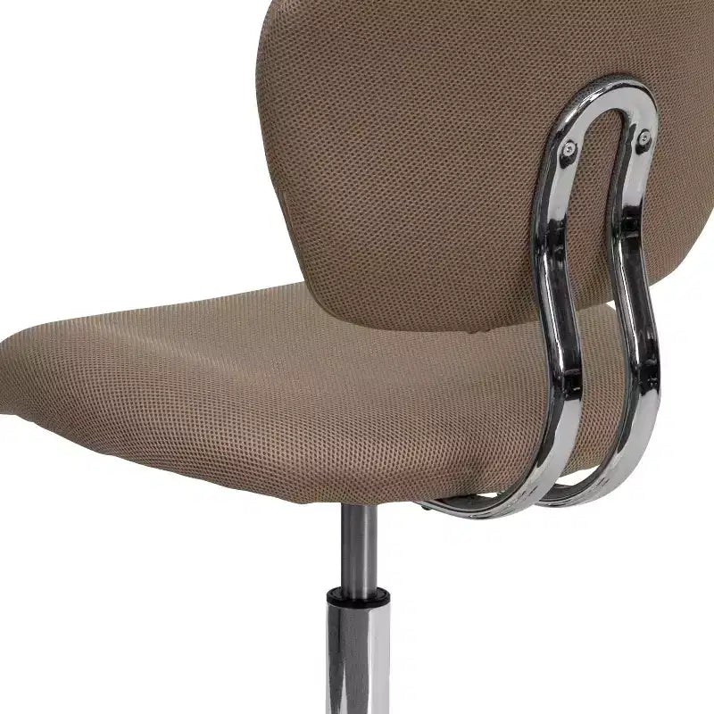 Sedia girevole Mid-Back in rete con base cromata