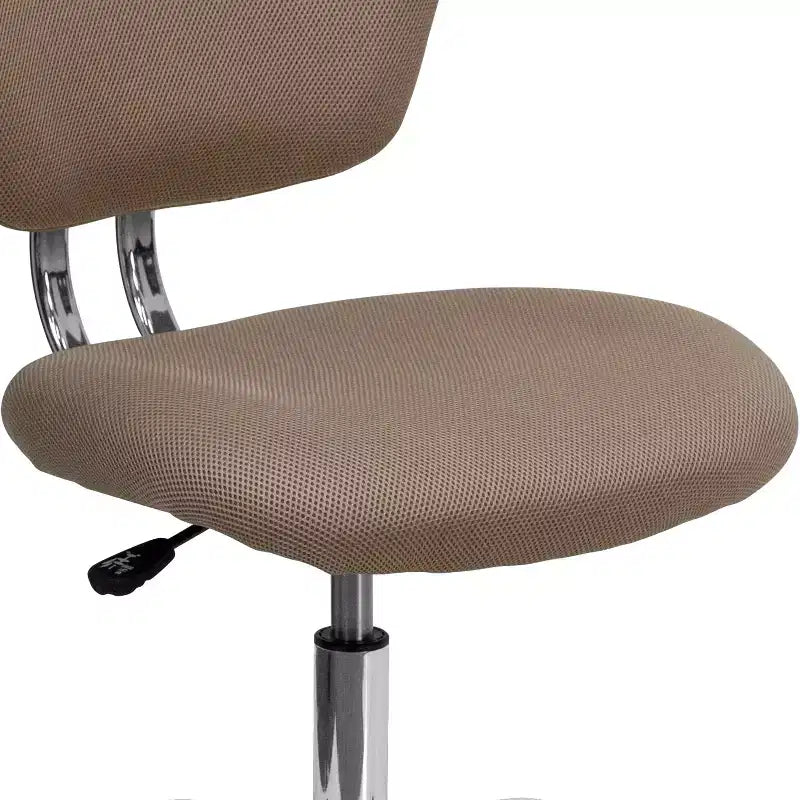 Sedia girevole Mid-Back in rete con base cromata
