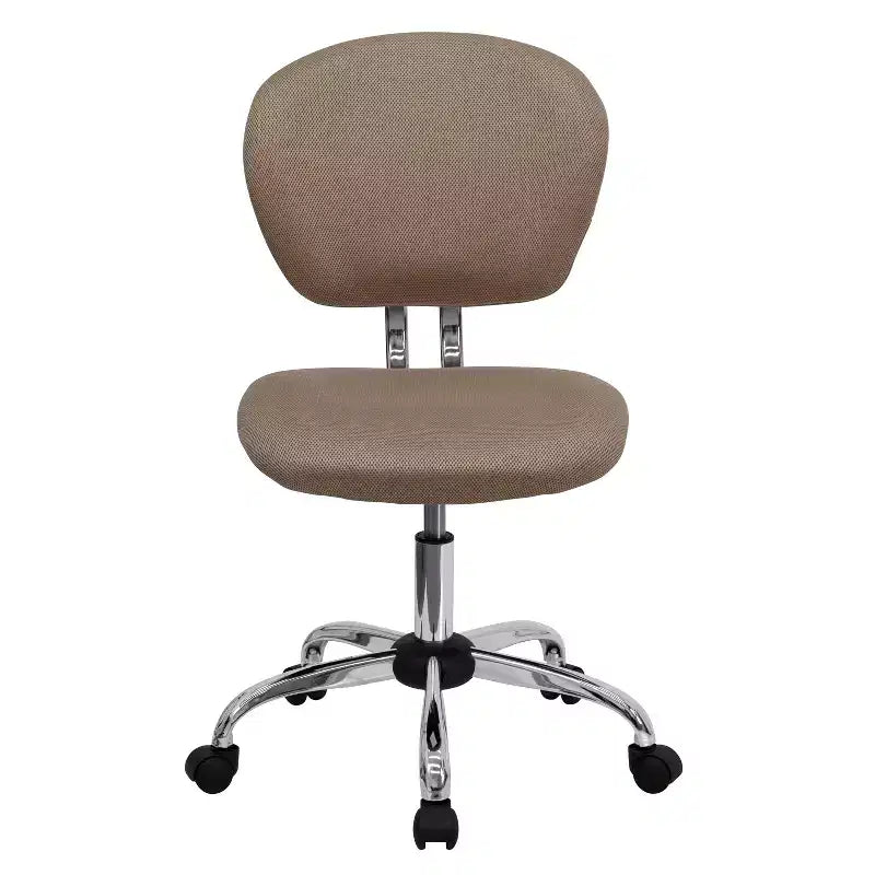 Sedia girevole Mid-Back in rete con base cromata