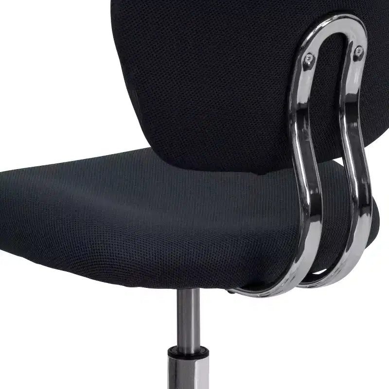 Sedia girevole Mid-Back in rete con base cromata