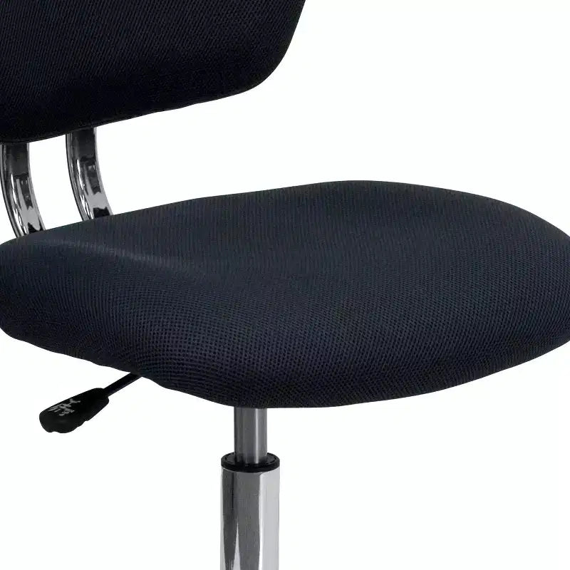 Sedia girevole Mid-Back in rete con base cromata