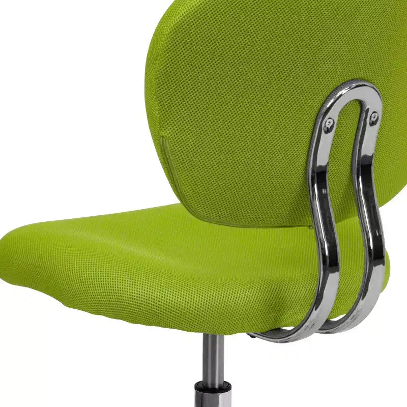 Sedia girevole Mid-Back in rete con base cromata