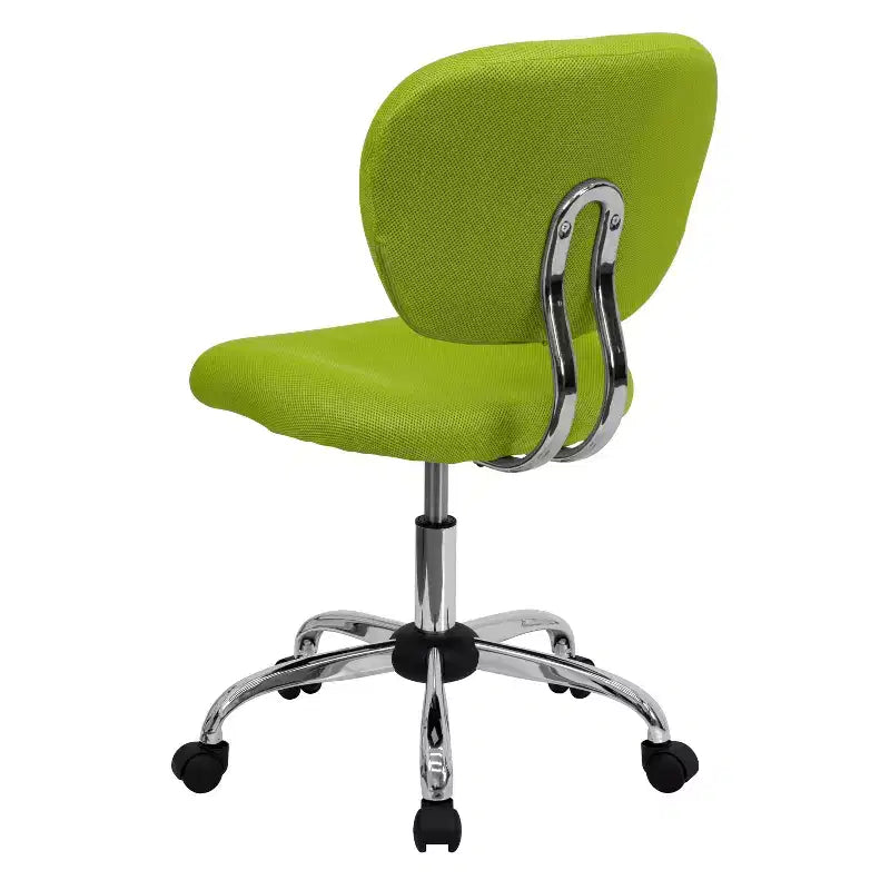 Sedia girevole Mid-Back in rete con base cromata