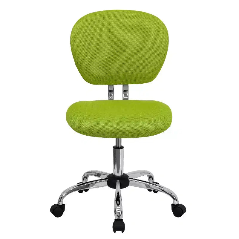 Sedia girevole Mid-Back in rete con base cromata