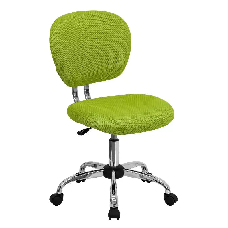 Sedia girevole Mid-Back in rete con base cromata
