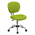 Sedia girevole Mid-Back in rete con base cromata