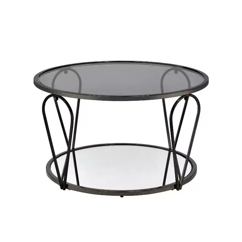 Tavolino da caffè contemporaneo rotondo da 31"