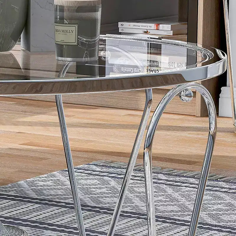 Tavolino da caffè contemporaneo rotondo da 31"