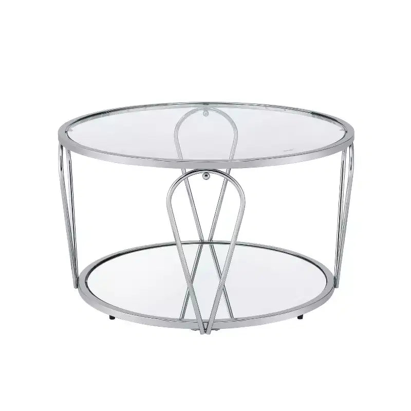 Tavolino da caffè contemporaneo rotondo da 31"