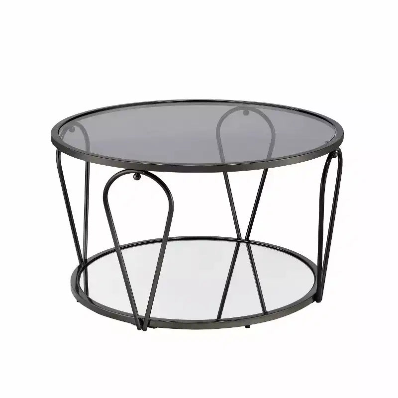 Tavolino da caffè contemporaneo rotondo da 31"