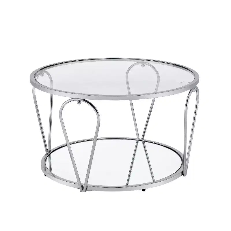 Tavolino da caffè contemporaneo rotondo da 31"