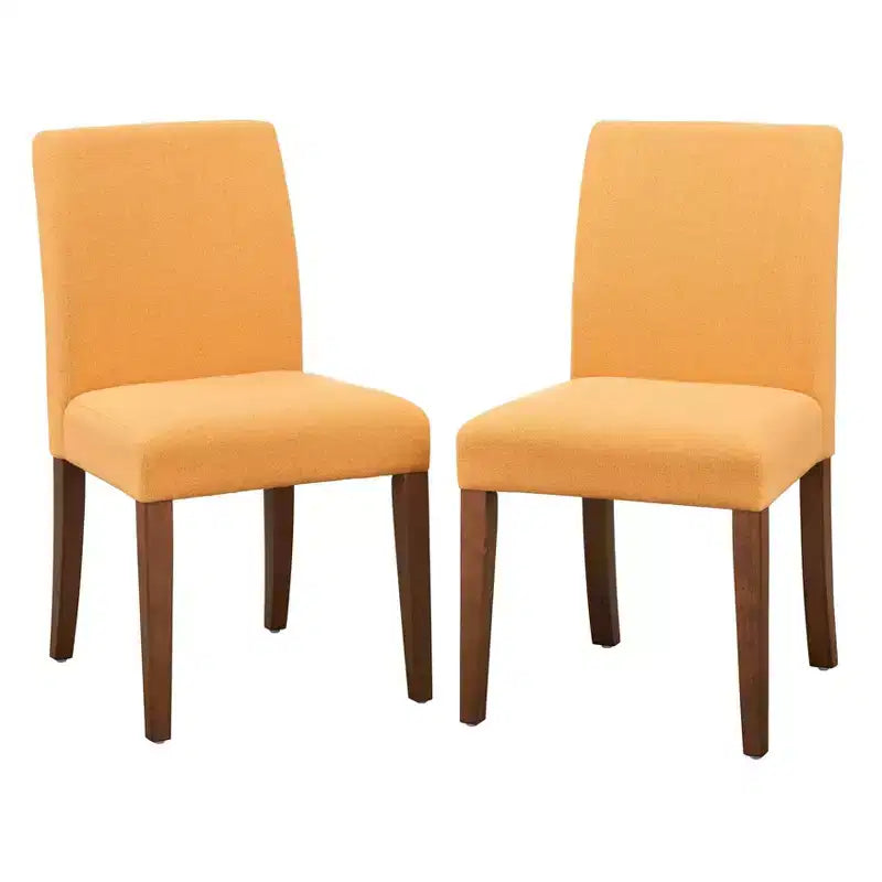 Set di 2 sedie da pranzo imbottite senza braccioli Estelle