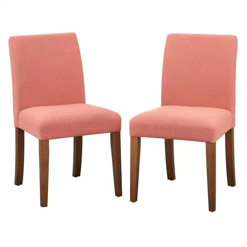 Set di 2 sedie da pranzo imbottite senza braccioli Estelle