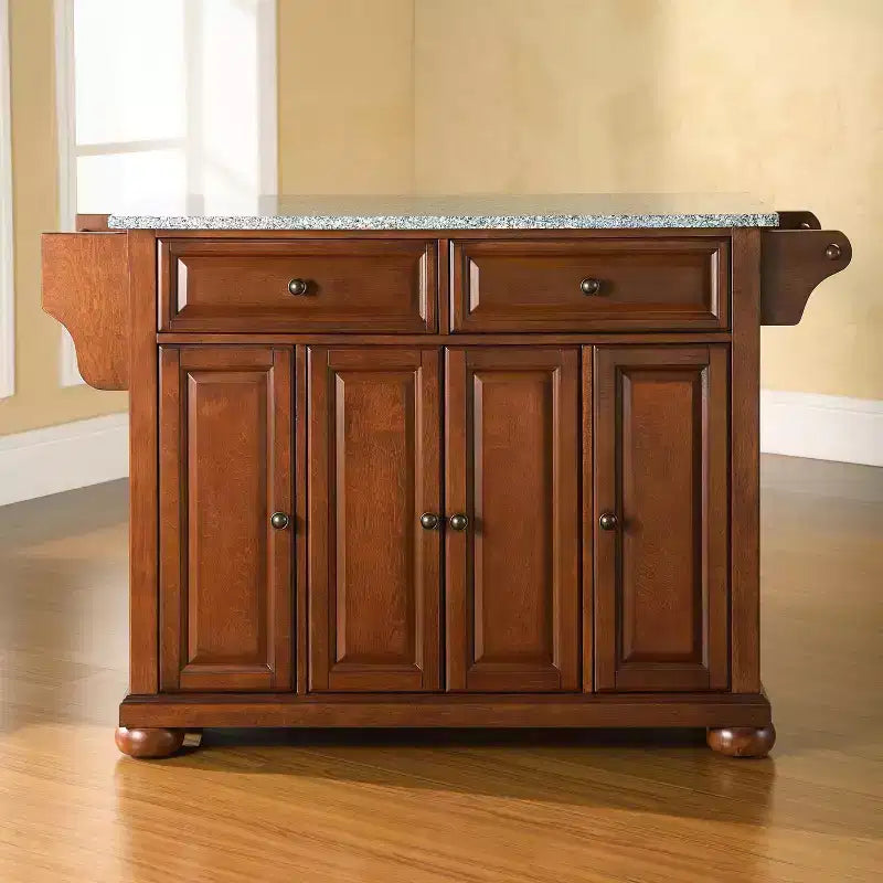 Carrello da cucina a isola a grandezza naturale con top in granito