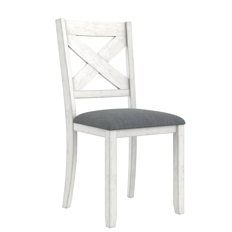 VECELO eettafelstoelen van massief hout met linnen bekleding, set van 2/4/6