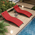 Kullavik 3-teiliges Outdoor-Lounge-Set mit Liegestühlen