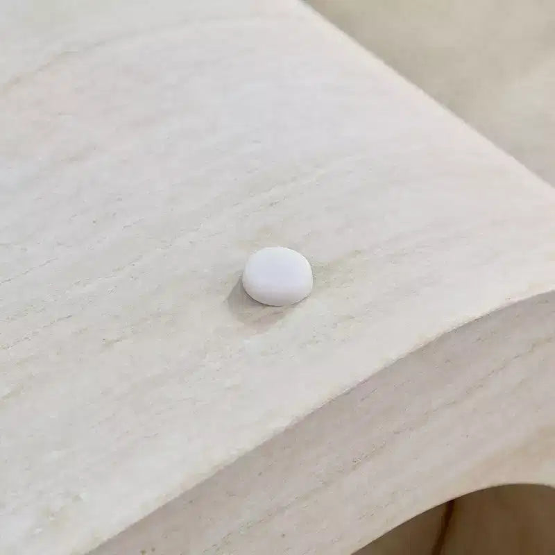 GDFStudio Laurine moderner Couchtisch mit Travertinmuster und mehreren Ebenen