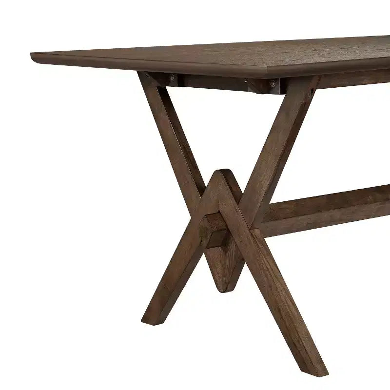 Christopher Knight Home Simon Essgruppe aus Gummibaumholz im Mid-Century-Modern-Stil, 5-teilig, mit Stühlen mit Bouclé-Polsterung