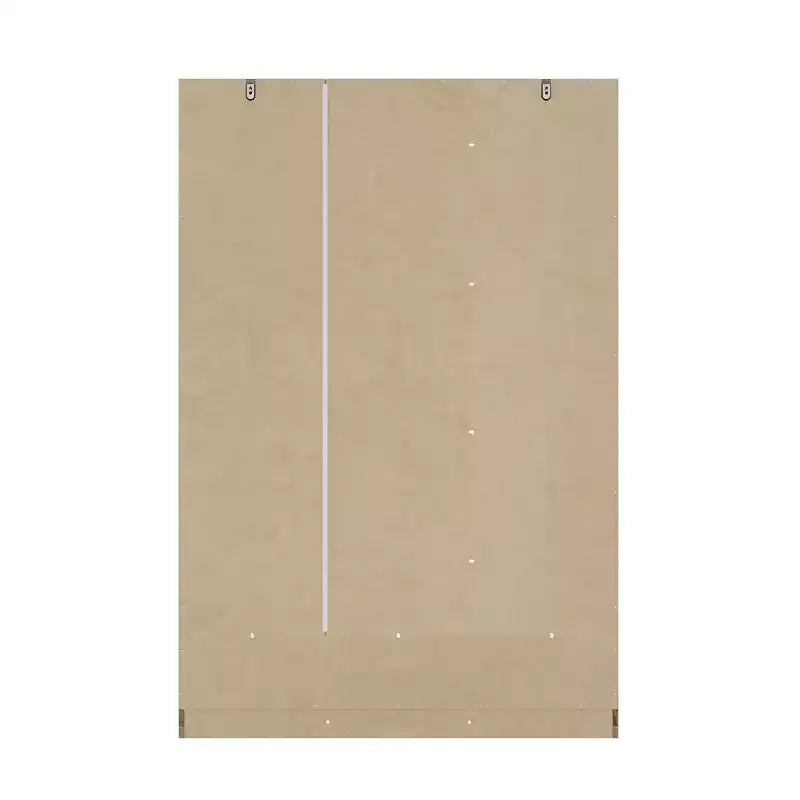 Famapy Rattan-Kleiderschrank mit 3 Schubladen und 3 atmungsaktiven Rattantüren, hoher Schrank im Landhausstil für das Schlafzimmer