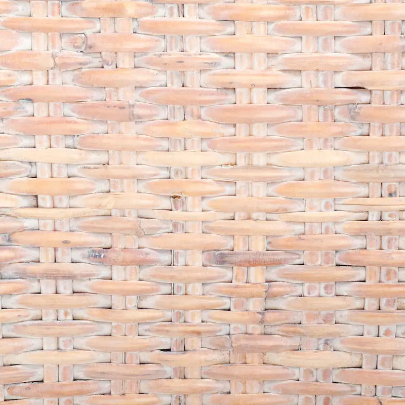 Set aus 2 Esszimmerstühlen aus naturbelassenem Rattan, 19W x 22D x 41H, Boho-Küstenstil