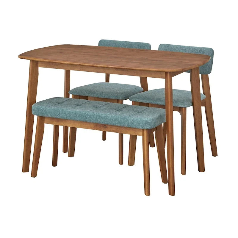 Ensemble de salle à manger Nettie en bois massif Simple Living, 4 pièces