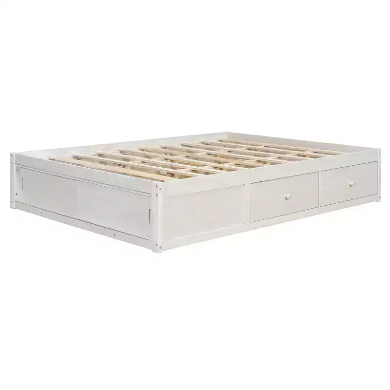 Whisen queensize bedframe met 4 opbergladen en opbergruimte in het voeteneind