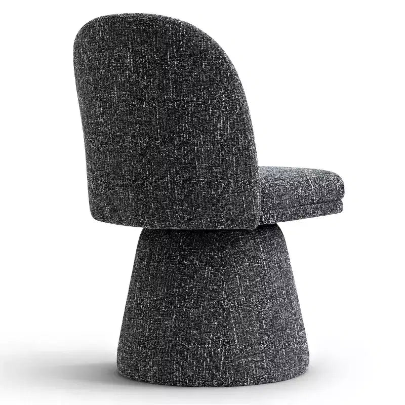 Set van 6 moderne draaibare eetkamerstoelen zonder armleuningen, 360°, met onderstel op voet, elegante accentstoelen voor keuken, eetkamer of kantoor - Panipeachy