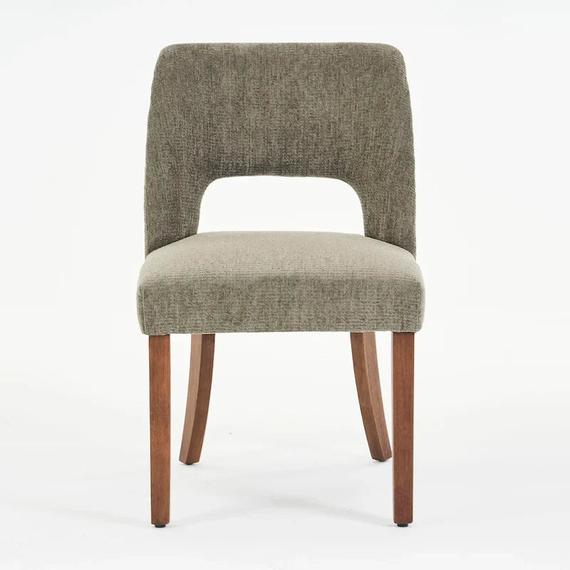 Set van 4 eetkamerstoelen met stoffen bekleding