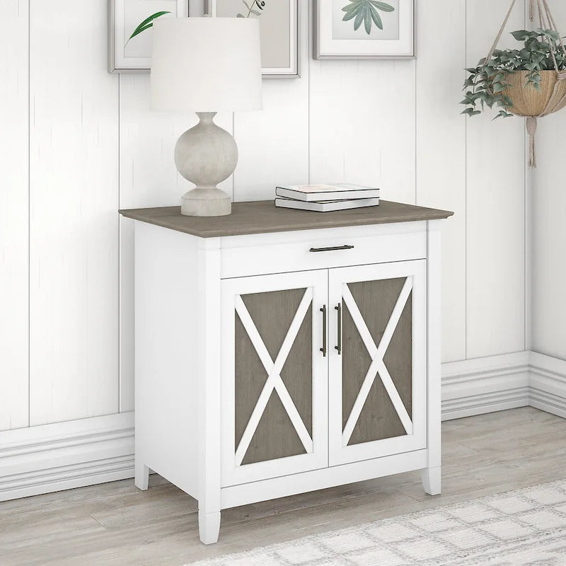 Key West secretaire met opbergkast van Bush Furniture