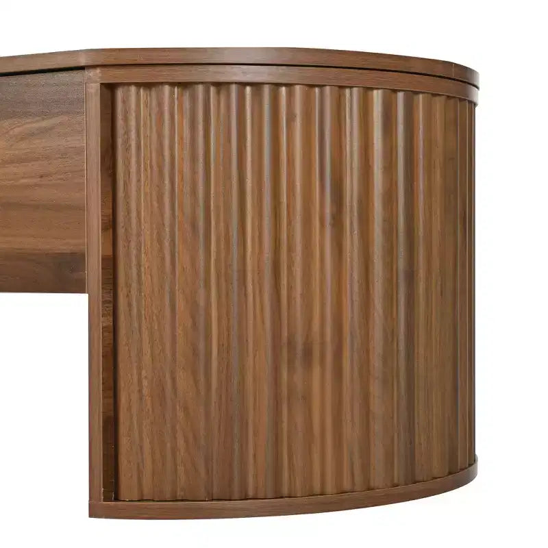 47.2 Couchtisch mit hochklappbarer Tischplatte und verstecktem Fach, oval, braun