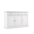 Tvilum, Sideboard mit 3 Türen und 3 Schubladen, weiß