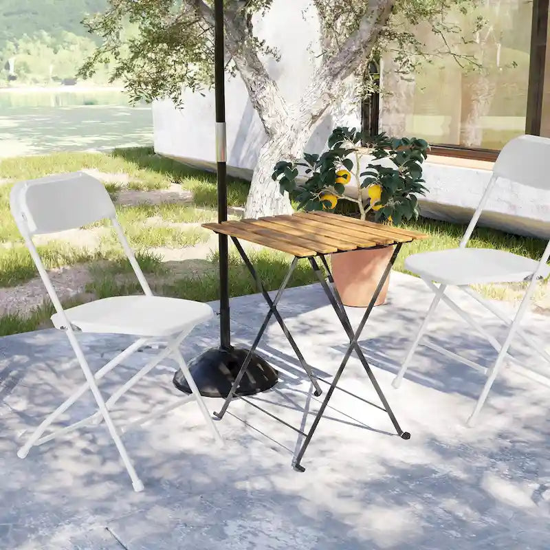 Lot de 10 chaises pliantes en plastique, capacité de 350lb, pour événements, bureaux, mariages, fêtes, pique-niques, cuisines et repas