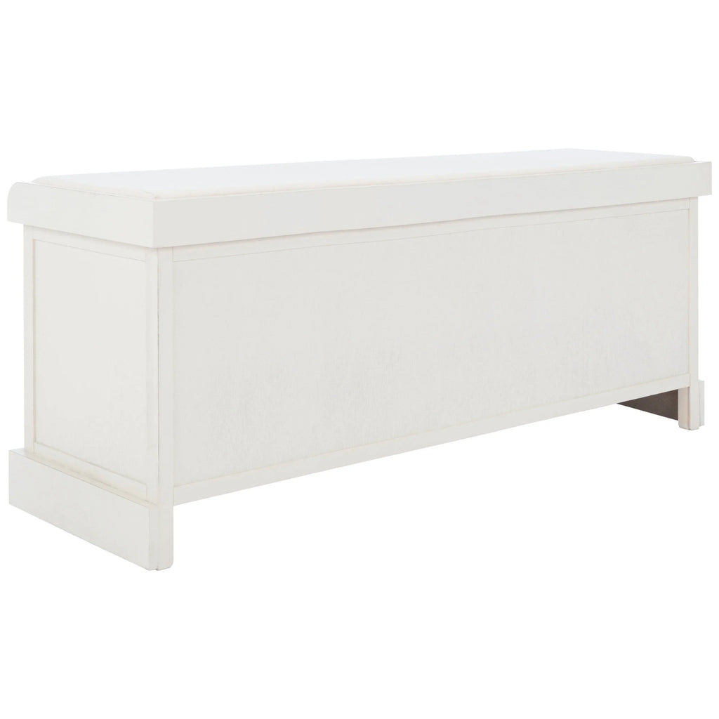 Banc de rangement SAFAVIEH Fiorello avec coussin et 3 tiroirs - 47.3 W x 15 L x 19 H - 47Wx15Dx19H