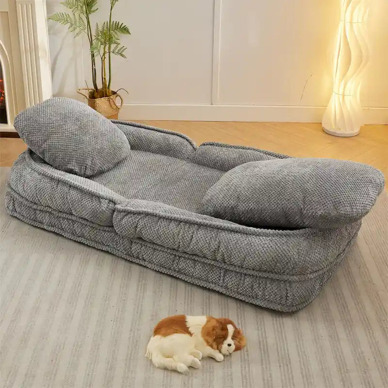Faules Sofa, 5 verstellbare Positionen, zum Sitzen, Schlafen und Zusammenklappen, passend für Schlafzimmer und Wohnzimmer