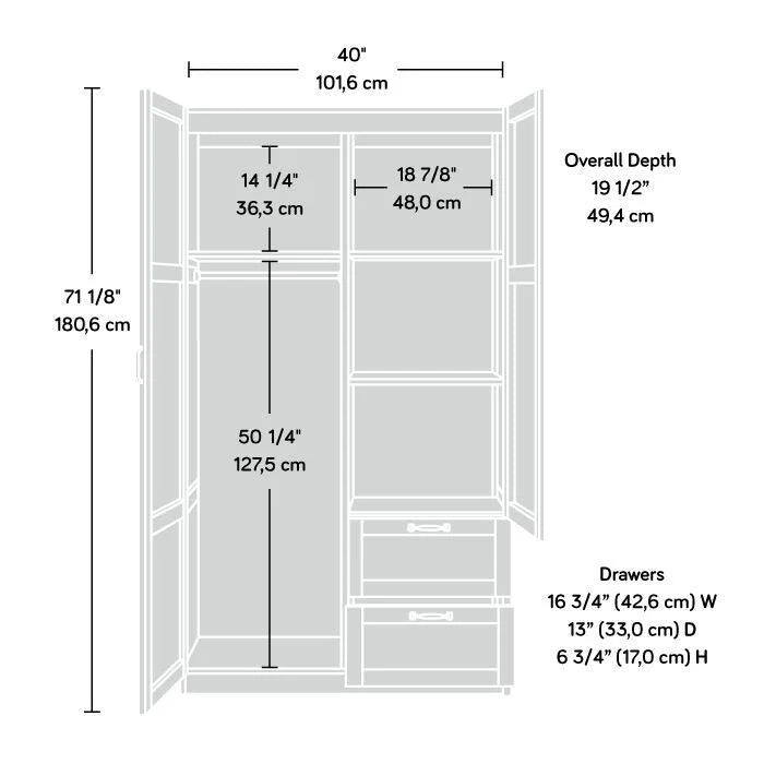 Kleiderschrank von Sauder Select Collection