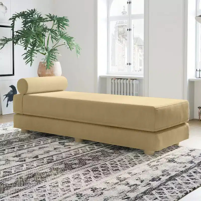 Ligbed / uitklapbaar queensize logeerbed - microfluweel