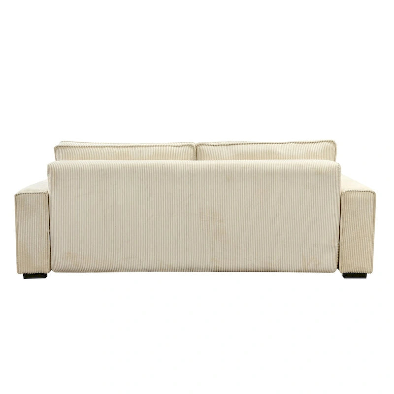Roomfitters großes Schlafsofa mit Stauraum, modernes 3-Sitzer-Sofa, gepolsterte Rückenlehne, für kleine Räume