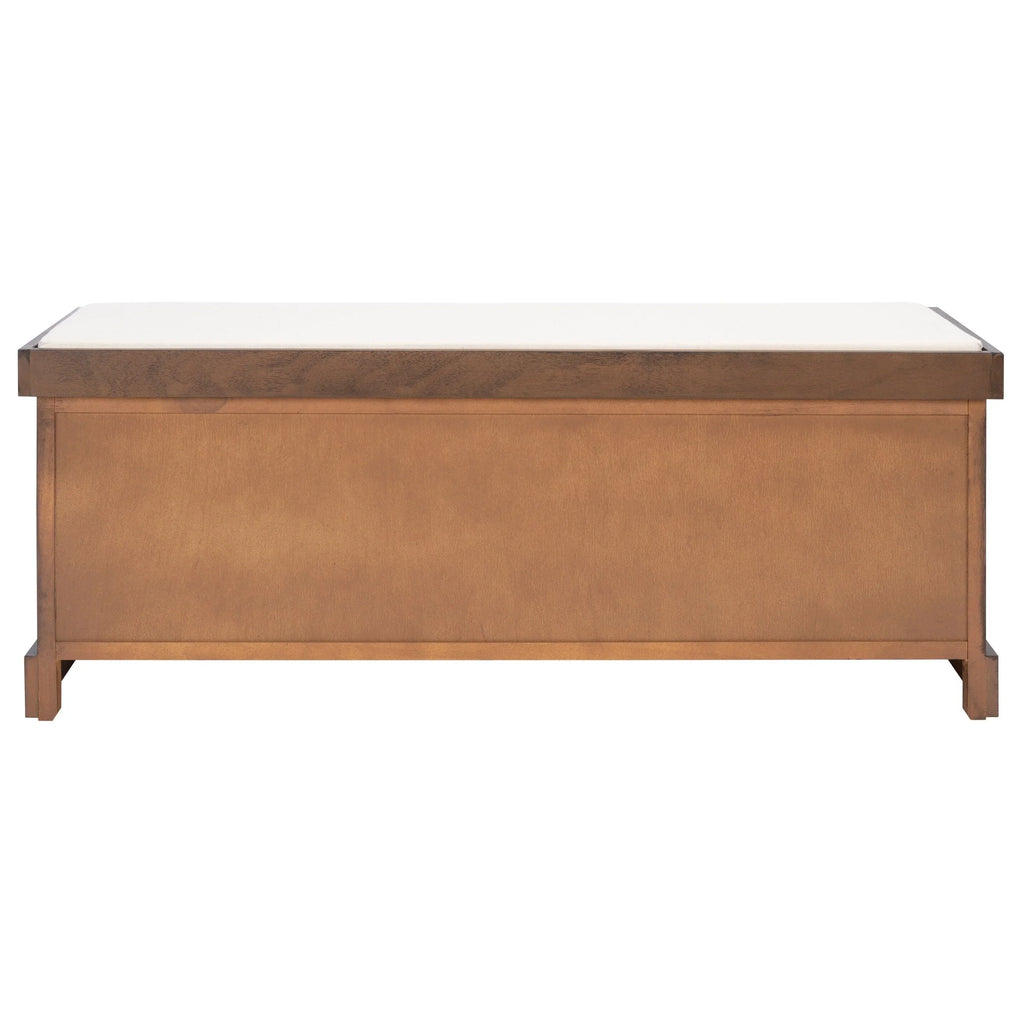 Banc de rangement SAFAVIEH Fiorello avec coussin et 3 tiroirs - 47.3 W x 15 L x 19 H - 47Wx15Dx19H