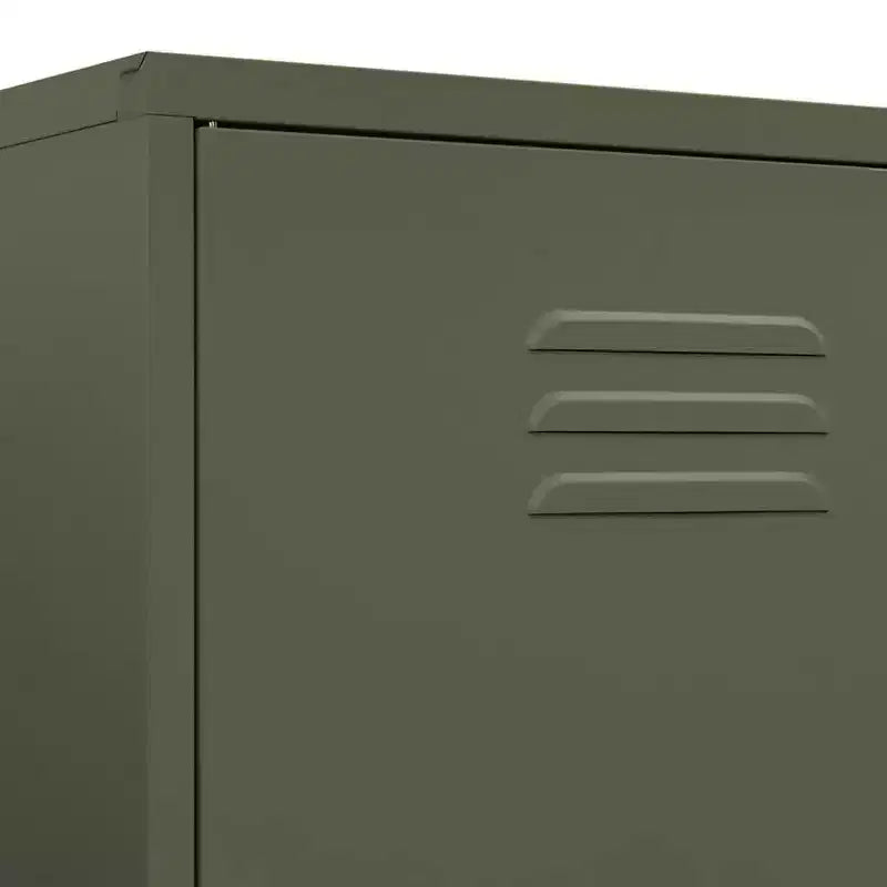 vidaXL Kleiderschrank Olivgrün 35.4x19.7x70.9 Stahl