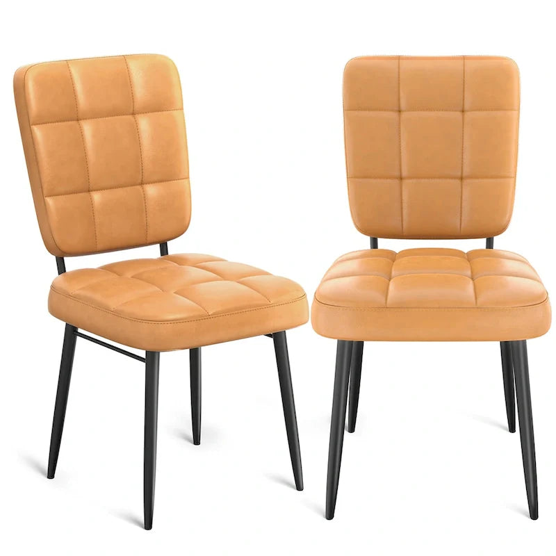 Moderne eetkamerstoelen, set van 2/4/6/8, gestoffeerde keukenstoelen met dikke zitting voor de eetkamer