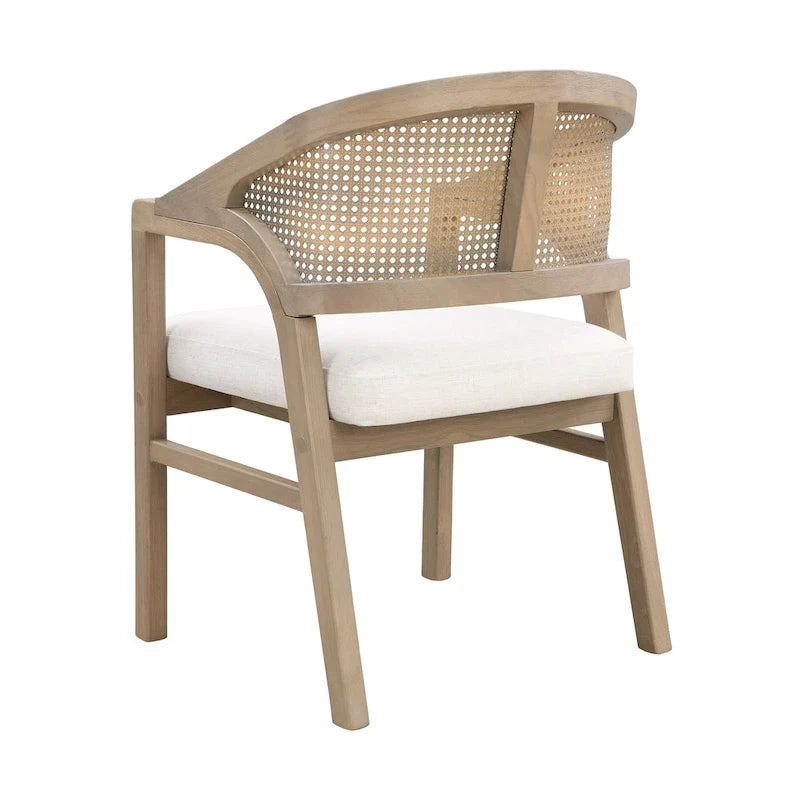 Christopher Knight Home - Esszimmerstuhl mit Rohrgeflecht und Polster (2er-Set)