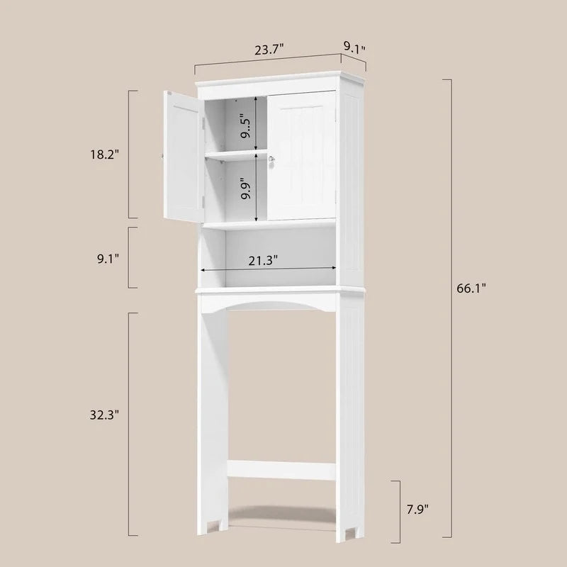 Badezimmerschrank, Toilettenschrank, Badezimmerregal über der Toilette, platzsparende Toilette
