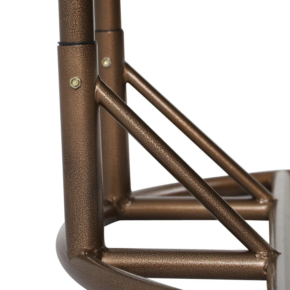Fauteuil œuf suspendu 2 places LeisureMod avec support - fauteuil hamac balançoire de patio en osier de rotin pour l’extérieur et l’intérieur, avec coussins