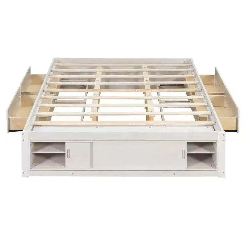 Whisen queensize bedframe met 4 opbergladen en opbergruimte in het voeteneind